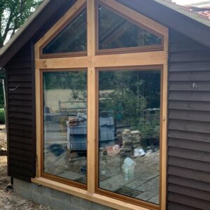 BESPOKE TIMBER FRAME AND GLAZING INSTALLED
